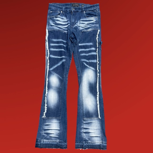 Decibel Other - DECIBEL Jeans | Acid Wash | Distressed 
Men’s Sz 34/36 | Blue & White | Grunge